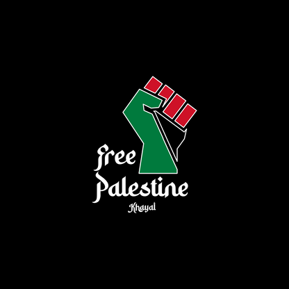 "FREE PALESTINE" FIST DECAL