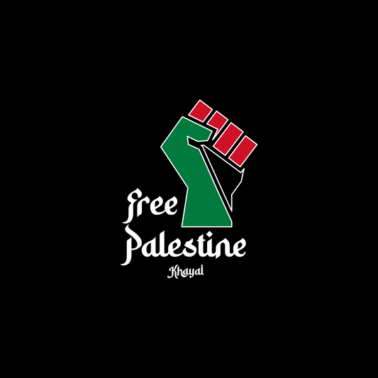 "FREE PALESTINE" FIST DECAL