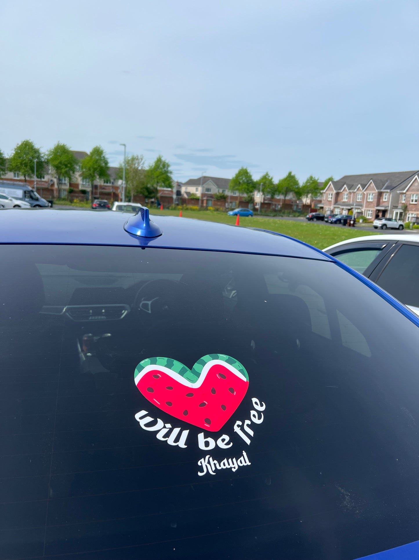 "WILL BE FREE" WATERMELON DECAL