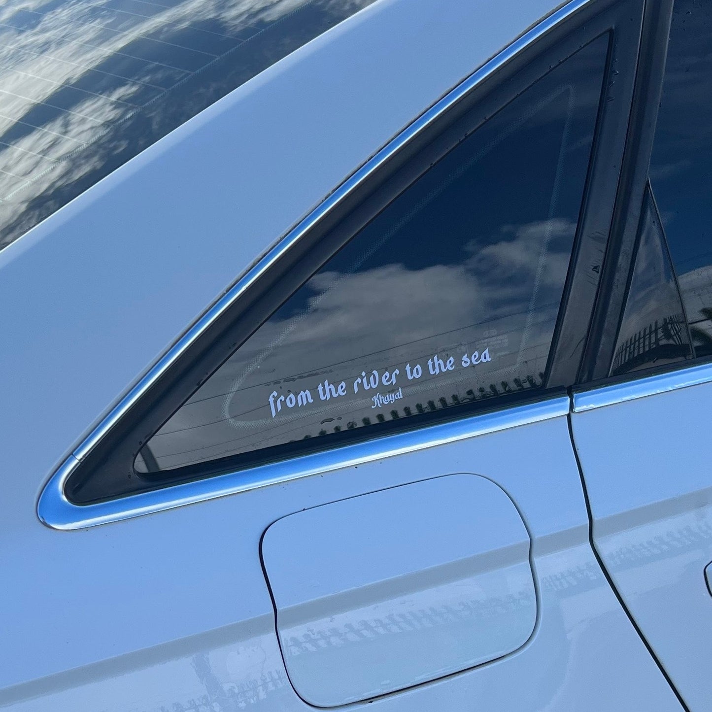 "FROM THE RIVER TO THE SEA" DECAL