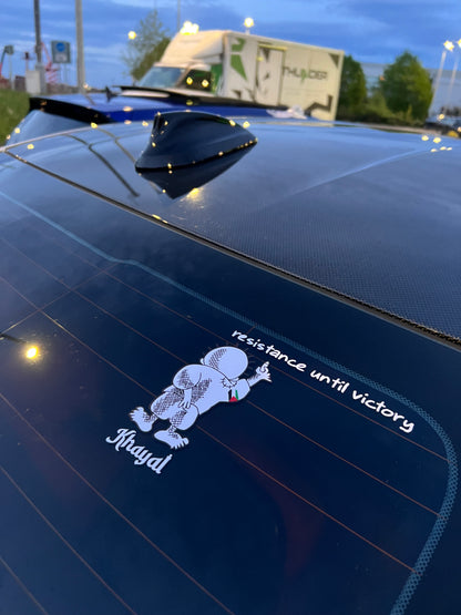 "RESISTANCE UNTIL VICTORY" DECAL